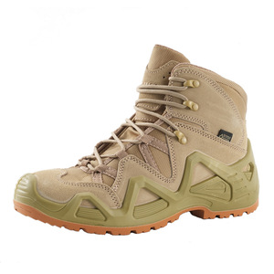 SFB0701 Bottes de randonnée durables en cuir de vachette suédé, doublure en mesh, coupe haute, semelle extérieure en PU, chaussures tactiques CN GUA - Product Image 4