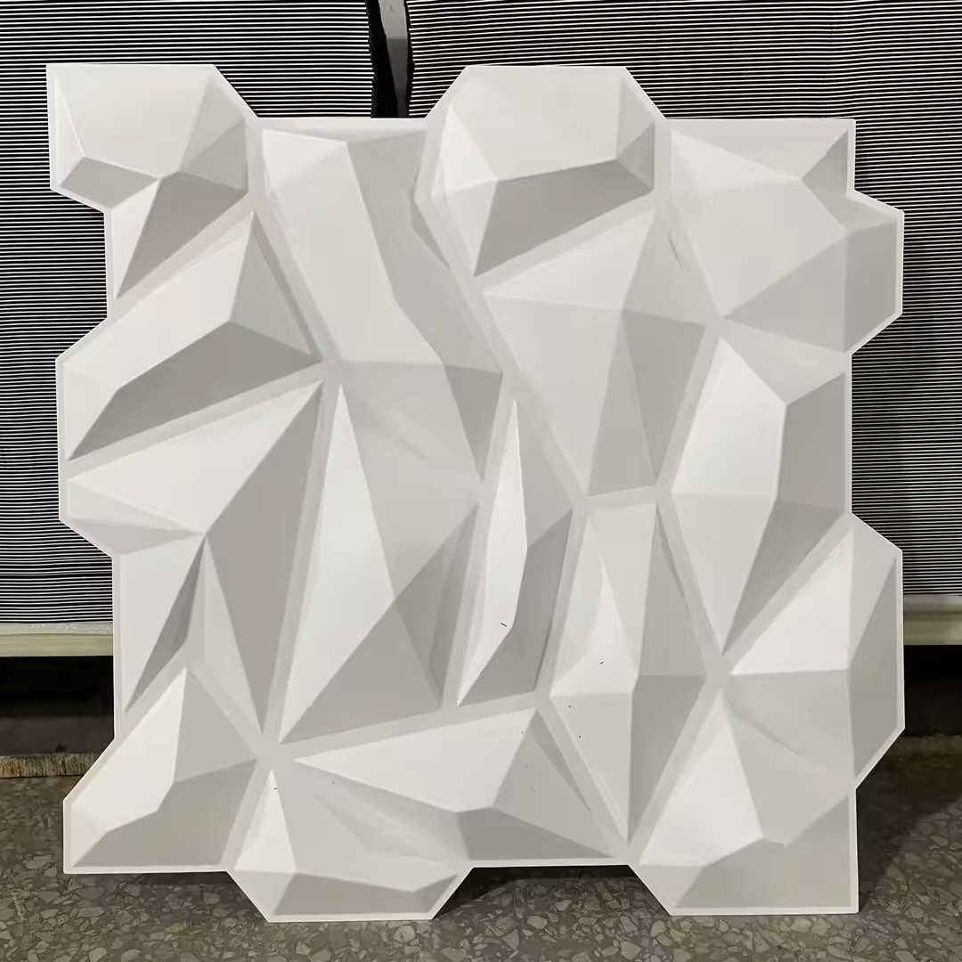 Hexagonal Textured Cladding Hexagon 3d Texture Pvc Wall Panels Fireproof Moisture-Proof Modified ...