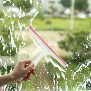 Soft Rubber Squeegee For Car Window Cleaning <b>Red</b> Green Blue Color Options PP <b>Material</b> Manual Glass Cleaner - Product Image 1