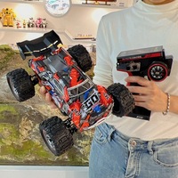 Mobil RC Monster Truck Profesional HOSHI WLTOYS 184008 1/18 60KM/H 4WD Kecepatan Tinggi Drift Racing Kendaraan Remote Control Mainan Anak
