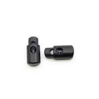 Cordon noir Serrure de Cordon En Plastique Fin Clip À Bascule Boucle pour Paracord Lacet Vêtements De Sport Vêtements De Pluie Corde Pièces