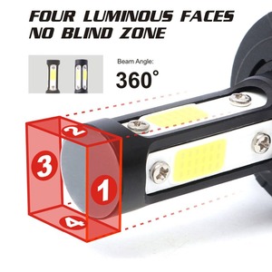 Nhà Máy Bán Chạy Đèn Led <span class=keywords><strong>X7</strong></span> H4 Đèn Pha LED 4 Mặt Bóng Đèn Pha Led COB <span class=keywords><strong>X7</strong></span> X6 6000K 8000LM H4 H7 H11 - Product Image 2