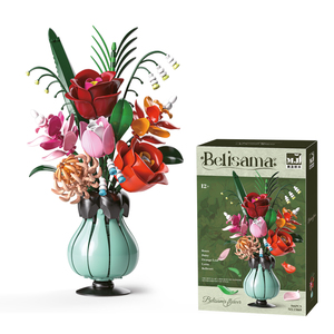 13069 Blocs <span class=keywords><strong>de</strong></span> construction <span class=keywords><strong>de</strong></span> <span class=keywords><strong>bouquet</strong></span> <span class=keywords><strong>de</strong></span> fleurs créatif, plante, <span class=keywords><strong>rose</strong></span> romantique, briques modèle, jouets DIY pour enfants, cadeaux romantiques pour la Saint-Valentin pour adultes - Product Image 3