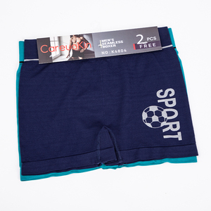 80g di alta qualità morbido morbido uomo senza cuciture in poliestere Boxer biancheria intima a metà altezza senza tag mutandine da calcio da uomo - Product Image 6