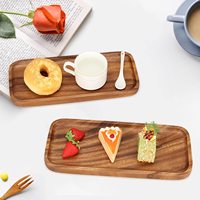Nouveau plateau de rangement en bois fait main, au design rectangulaire classique, compatible lave-vaisselle, de qualité alimentaire et polyvalent, parfait pour une utilisation quotidienne