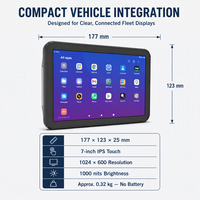 Terminal de données mobile pour la gestion de flotte, écran IPS 7 pouces 1000 nits, étanche, Android OS, navigation GPS, tablette PC pour camion
