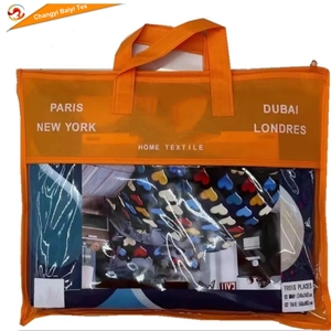 <span class=keywords><strong>Parure</strong></span> de draps imprimés en polyester double face (AB) pour lit King Size – Décoration Maison & Hôtel – Offre Spéciale - Product Image 5