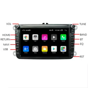 Radio con GPS para coche, reproductor multimedia con Android, 8 pulgadas, 1280x720, pantalla IPS, 2Din, BT, USB, ESTÉREO