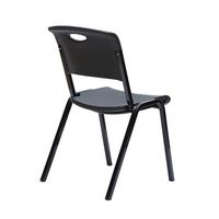 Chaise de conférence moderne empilable avec structure en métal et plastique, chaise de formation robuste pour bureau et salle de classe