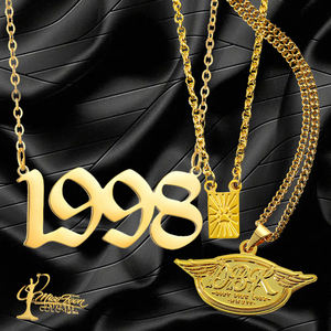 <span class=keywords><strong>2023</strong></span>ใหม่สร้อยคอสแตนเลสชุบทองเครื่องประดับที่กำหนดเองชื่อสร้อยคอส่วนบุคคลแผ่นป้ายสร้อยคอที่มีคุณภาพสำหรับผู้หญิง - Product Image 3