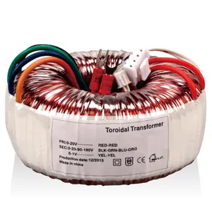 Transformador toroidal robusto de 220v a 1000v, transformador de potência toroidal para amplificadores de áudio, transformador toroidal, 220v/230v/12v/1000va