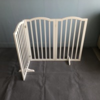 Barrière autoportante pour animaux de compagnie pour escaliers, panneaux de barrière pour animaux de compagnie, barrière intérieure décorative pour animaux de compagnie avec dessus arqué pour petit chien