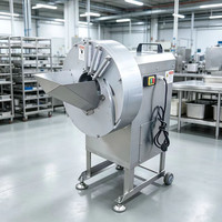 Industriële groentesnijmachine voor gember, aardappel, groene raap, wortel, banaan, 150-600 kg/uur, geschikt voor het snijden en raspen van gember, aardappel en wortel.