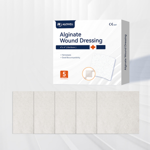 Pansement médical en alginate de calcium, pansement hydrophile en fibres d'alginate, pansement pour plaies en alginate, marque OEM de premier plan - Product Image 1