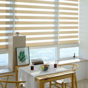 Persianas coreanas Zebra personalizadas para ventanas, cortinas enrollables motorizadas con control automático de luz, decoración moderna para el hogar. - Product Image 4