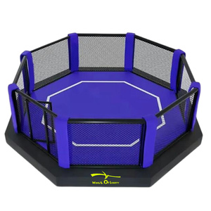 Ráp tiết kiệm không gian có thể gập lại MMA Octagon lồng Thiết kế cáp với cạnh Tranh vải MMA lồng 6x6 - Product Image 6