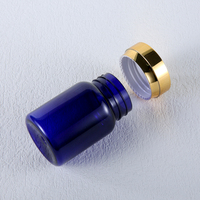 Bouteilles jaunes en PET de 80 à 150ml avec capuchon en or brillant Impression personnalisée Fabrication de produits vitaminés pour les soins de santé pour femmes