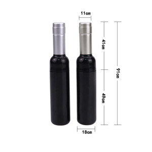 Contenant de brillant à lèvres en plastique doré en forme de bouteille de vin de 7 ml, mignon et tendance, tubes vides argentés avec bouchon à vis pour rouge à lèvres - Product Image 6