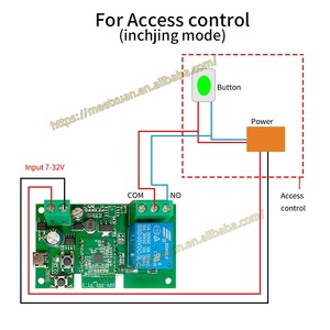 EWeLink Interruptor <span class=keywords><strong>WiFi</strong></span> Inteligente AC/DC 7-32V USB 5V 1 Canal, Módulo de Relé de Pulso de 1 Canal para Control de Acceso a Puertas y Portones - Product Image 2