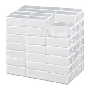 Serviettes de table carrées blanches, petit format, 100 paquets, jetables, en papier, pour restaurants, hôtels, barbecues - Product Image 1