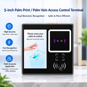 Escáner Biométrico de Reconocimiento de Venas de la Palma de la Mano con Pantalla Táctil, Dispositivo de Control de Acceso Android 11, Bluetooth TCP, Control de Asistencia - Product Image 3