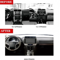 Kit de mise à niveau de la console intérieure YBJ pour Land Cruiser Prado 2010-2017 FJ150, mise à niveau vers le modèle 2018-2021 LC150