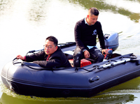 Prix d'usine – Bateau de pêche gonflable en PVC de 0,9 mm, bateau à rames, bateau de sauvetage en caoutchouc avec tuyau d'air de 3 m