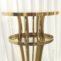 Tables de bar et chaises pour restaurants et bars, table de réception, or, argent, durables, pour événements extérieurs, mariages, faible MOQ