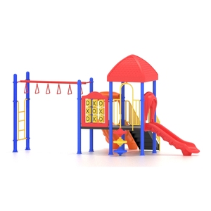 Nicro-terrain de jeux avec tuyau galvanisé, 3 diapositives, équipement de parc de divertissement en plein air à vendre - Product Image 5