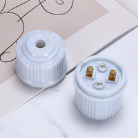 Douille de lampe E27 de haute qualité, grande, ignifuge, résistante à la poussière de jade, support de lampe à vis blanc, économie d'énergie