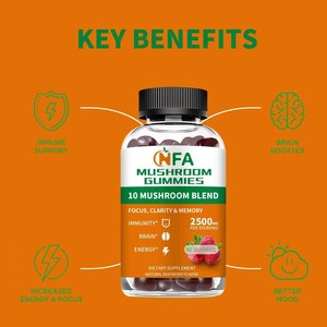 Gomitas de Hongos con Mezcla de 10 Hongos para la Salud, Mayor Energía y Mejor Estado de Ánimo, Venta al Por Mayor - Product Image 5