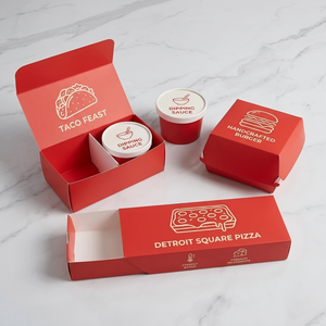 Custom Slice Slide Drawer Pizza Box Single Baked Pasta Rectangle Packaging Mini Cardboard Container 12 Inch Recycled Materials - Product Image 3