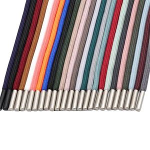 Cordon rond en métal enduit avec logo imprimé personnalisé pour les sweats à capuche et les vêtements, cordon de serrage pour sacs, lacets - Product Image 1