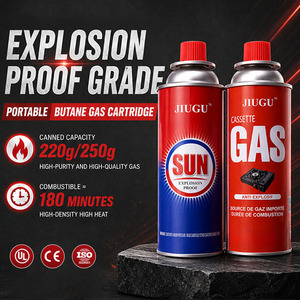 Cartucho de <span class=keywords><strong>Gas</strong></span> <span class=keywords><strong>Butano</strong></span> Portátil de 220g, de Alta Calidad, Desechable, para Cocina al Aire Libre, Estufa, <span class=keywords><strong>Calentador</strong></span> y Antorcha - Product Image 5