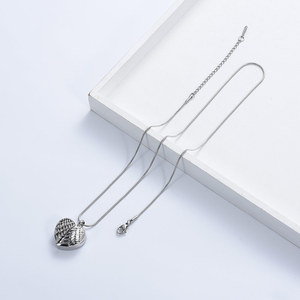<span class=keywords><strong>Angel</strong></span> Wings kremasi perhiasan untuk abu hati guci kalung liontin untuk wanita pria liontin kenang-kenangan perhiasan untuk manusia - Product Image 6