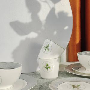 Juego de Vajilla Más Vendido, Estilo Europeo de Porcelana China con Diseño de Lirio de los Valles, 10 Piezas, Verde de la Suerte, Juego de Vajilla de 72 Piezas de Cerámica - Product Image 6