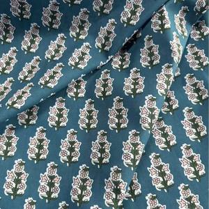 Breedte 135 cm Breedte 100% huidvriendelijk langstapelig katoen - Indiase blokprint (Blur Dye) - Product Image 6