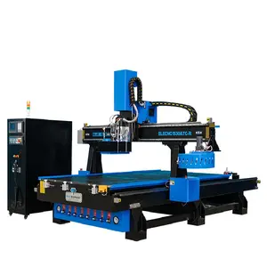 1325 1530 Cnc Atc 3D Gravura De Madeira Máquina De Corte 5*10 Ft Cnc Router Máquina Com Cabeça Agregada Para Fabricação De Armário De Porta