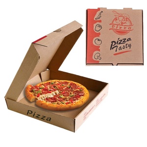 Personalized Design Custom Size Corrugated Cardboard Takeaway Pizza Boxes With Logo