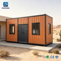 Maison conteneur extensible de 20 pieds avec plateforme de observation et studio préfabriqué moderne adapté