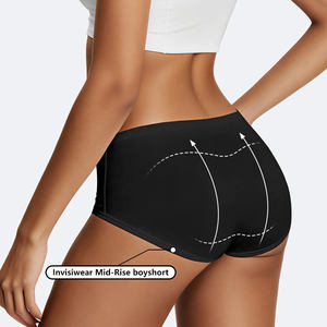 Culottes respirantes hypoallergéniques en gros personnalisées Hingto, culottes invisibles de yoga et de sport respirantes pour femmes, culottes à haute élasticité - Product Image 5