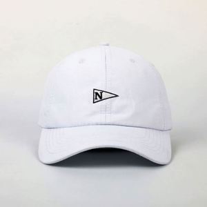 Customized Professional 6 Panel Adult Unisex Unstructured White Quick Dry Polyester Embroidery Hoop and Loop Baseball <b>Hat</b> - Product Image 2