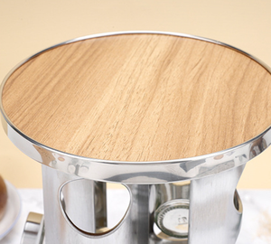 LOVFE Étagère à épices rotative multifonctionnelle en bois pour la cuisine, organisateur de rangement, <span class=keywords><strong>porte</strong></span>-épices, récipient de rangement pour épices, pot à épices - Product Image 4