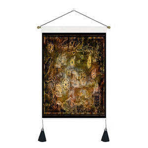 35*50cm Pronto per la spedizione Psichedelico Rosso Sole Facce Tarocchi Parete Arazzo Appeso Ragazza Indiana di Tiro Sette Chakra decorativo Arazzi - Product Image 2