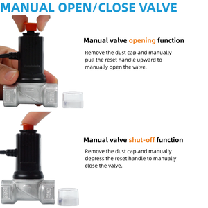 Giá bán buôn <span class=keywords><strong>Gas</strong></span> Detector solenoid van IP65 Chất liệu Methane/Propane/Carbon monoxide/khí dễ cháy trong nhà solenoid valve - Product Image 4