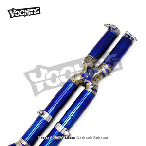 Valvetronic Catback Exhaust Piper for Ferrari GTC4 Lusso Lusso T 2016- Titanium <strong>Tuning</strong> Exhaust System - Product Image 3