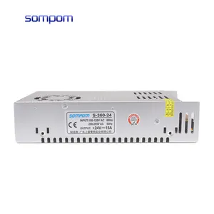 Sompom — alimentation LED avec commutation électrique, 24V 15a 360W DC, usine en chine
