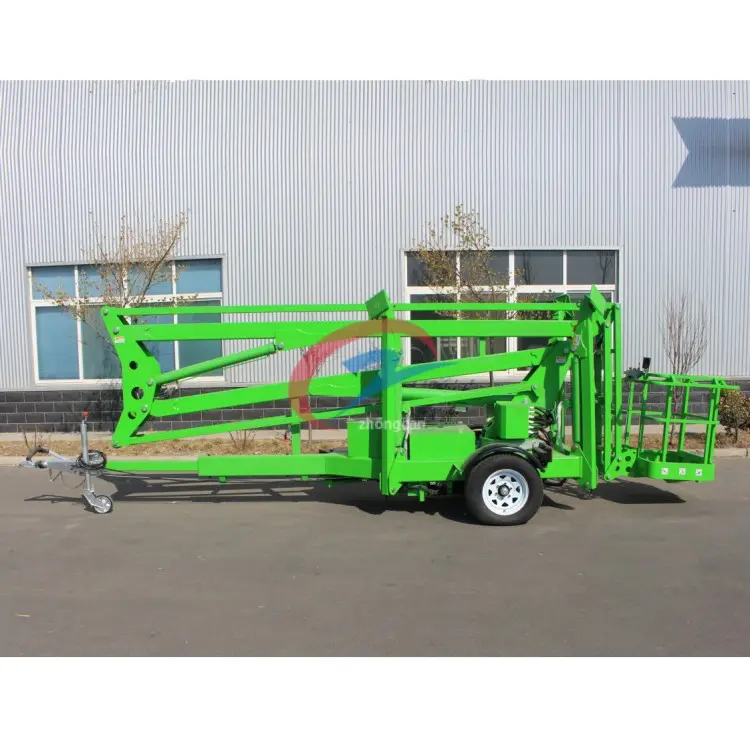 Cherry Picker Trailer mounted Spider Lift 8-20m Man Lift Towable Articulated Boom Lift For Sale