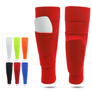 Multi Color Elastic Calf Sleeve Support for Youth Soccer Football Sports Shin Guard Soccer <b>Socks</b> Leg Protector Sleeve - Product Image 1