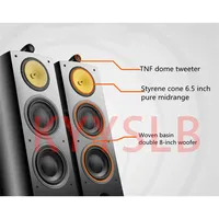KYYSLB Speaker teater Rumah, pengeras suara Audio pasif kelas atas lantai tiga arah HiFi ganda 8 inci